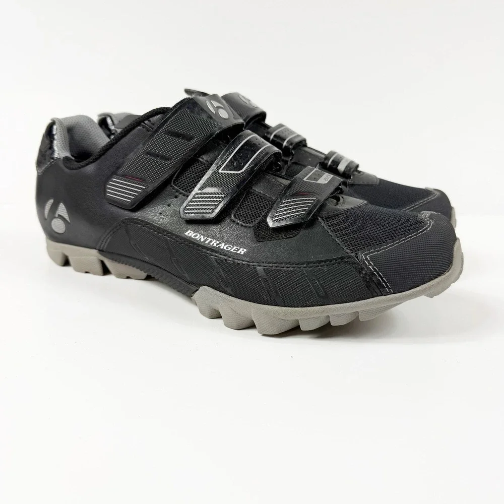 Bontrager Evoke Mountain Bike Shoes Mens Size 45/12 Black SPD Cleats MTB Cycling